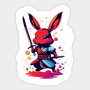 Ninja Bunny Sticker